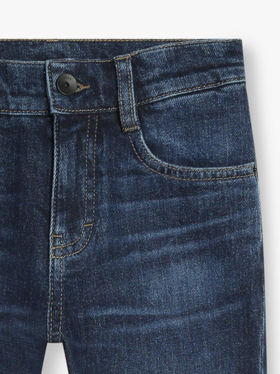 Product image 3 of 3, which shows BOSS Kids' Regular Fit Denim Trousers, Indigo, 5 years