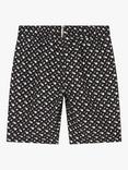 BOSS Kids' Monogram Swim Shorts, Black