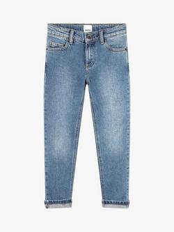BOSS Kids' Slim Fit Denim Trousers, Blue, Blue