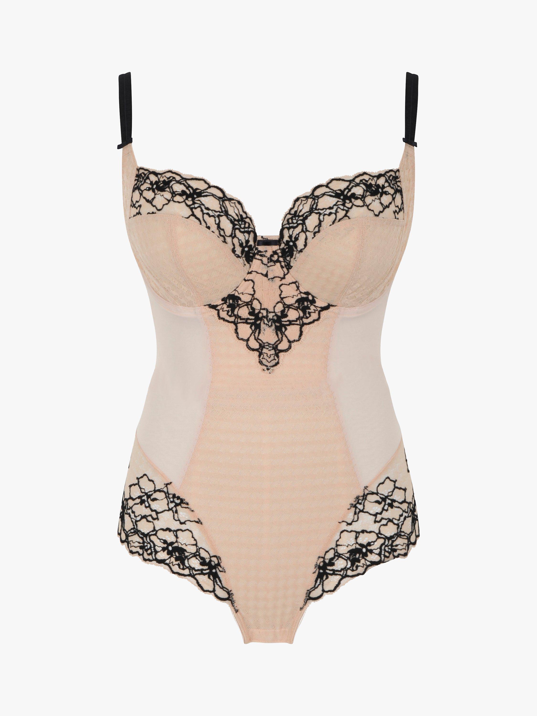 Product image 3 of 3, which shows Panache Envy Wired Full Cup Body, Sand/Black, 36H
