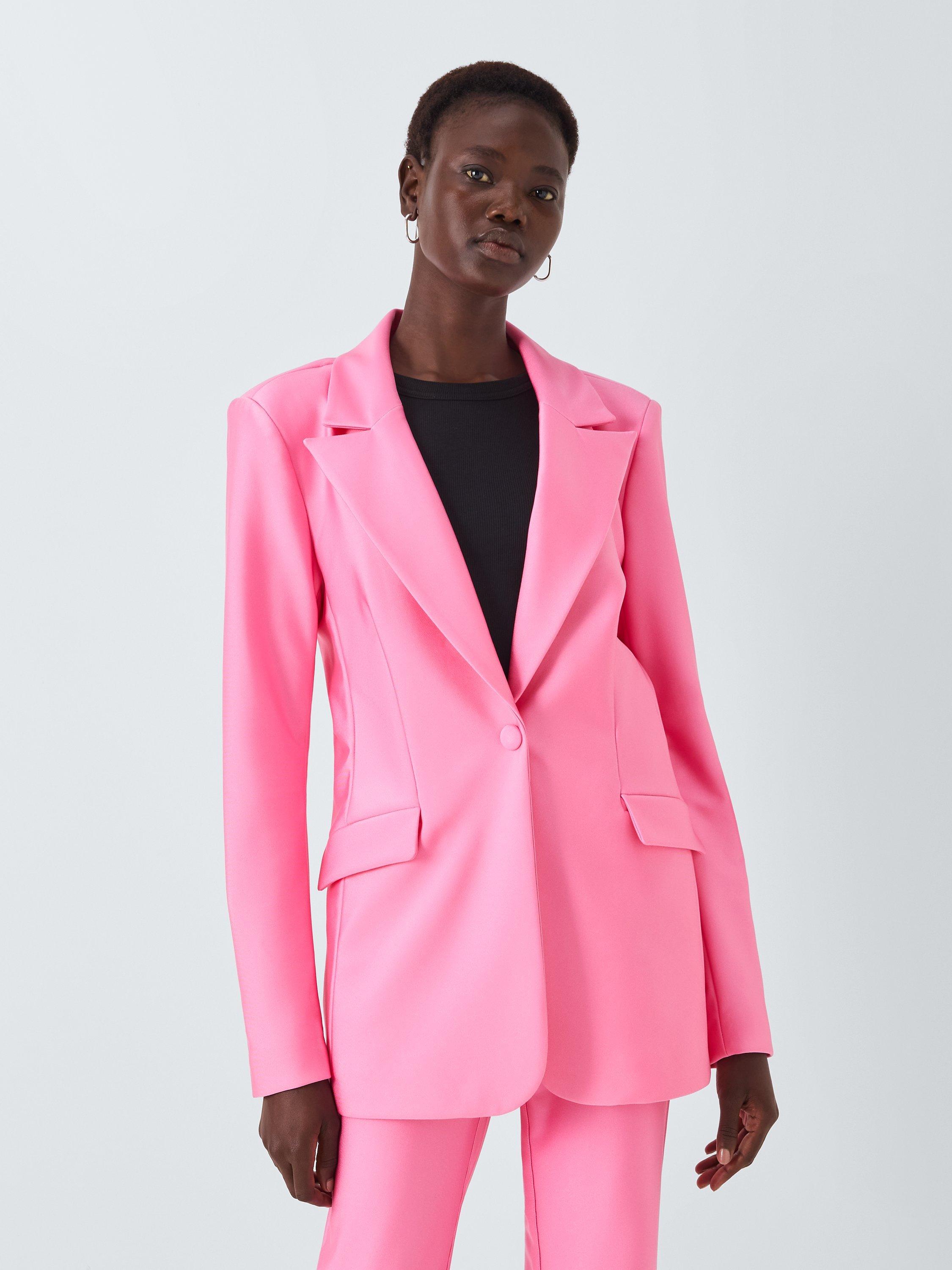 Good American Sculpted Blazer, Sorority Pink