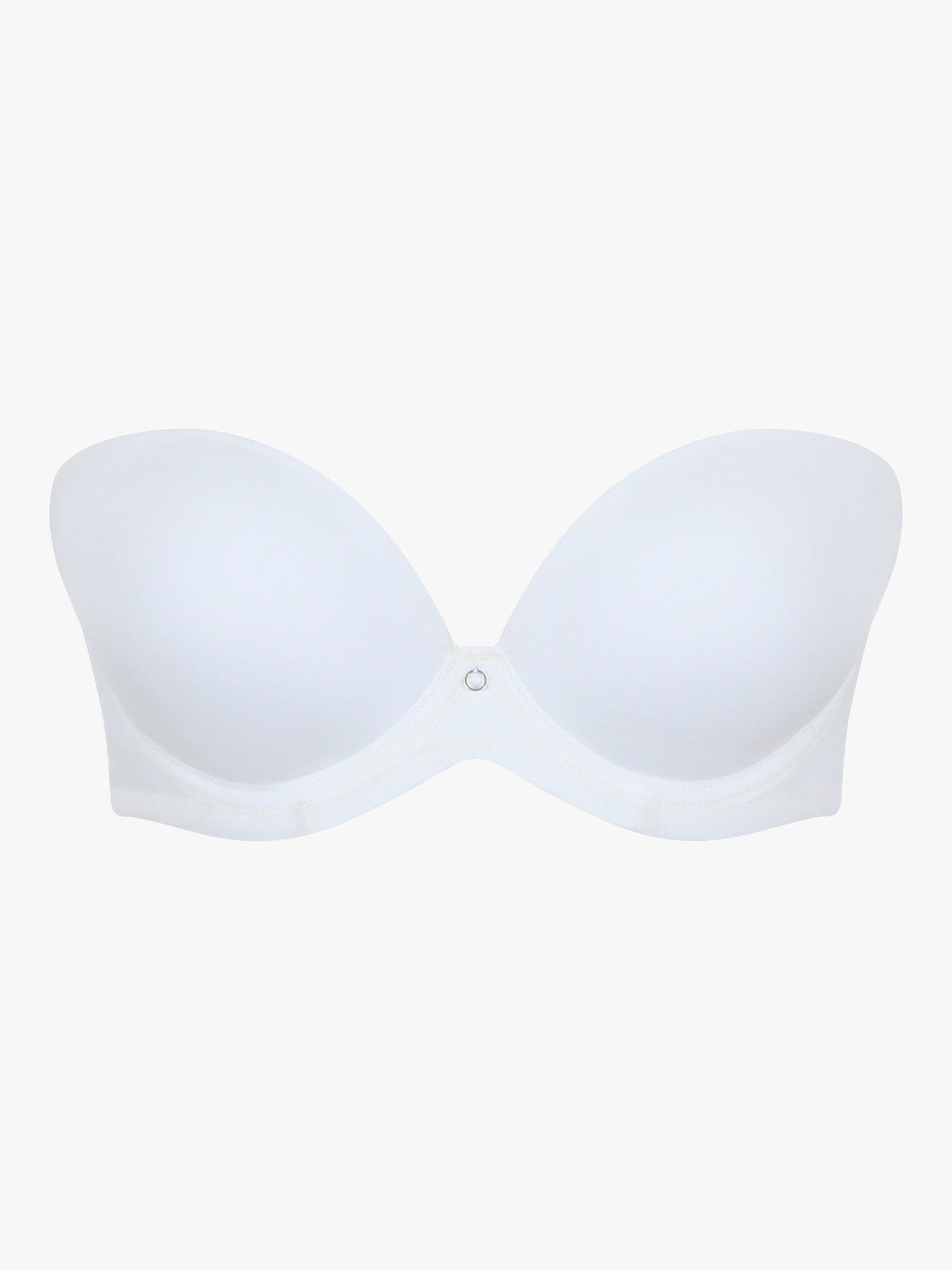 Product image 3 of 3, which shows Panache Cleo Faith Strapless Plunge Bra, Ivory, 34D