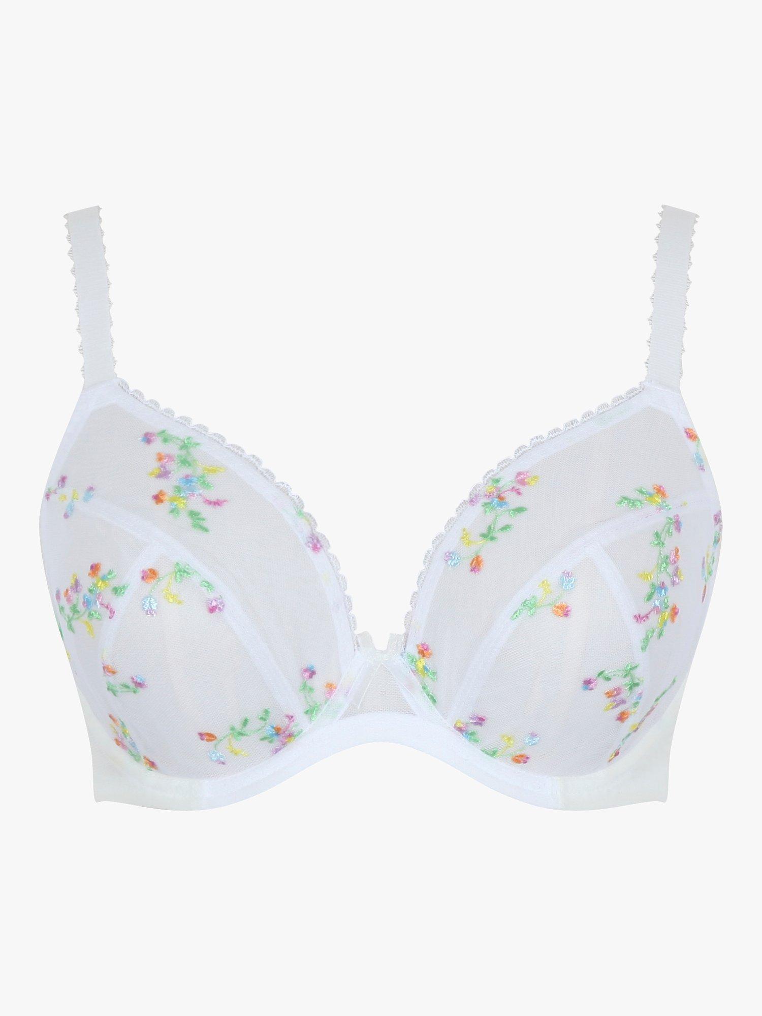 Product image 3 of 5, which shows Panache Meadow Plunge Bra, Ivory, 38D
