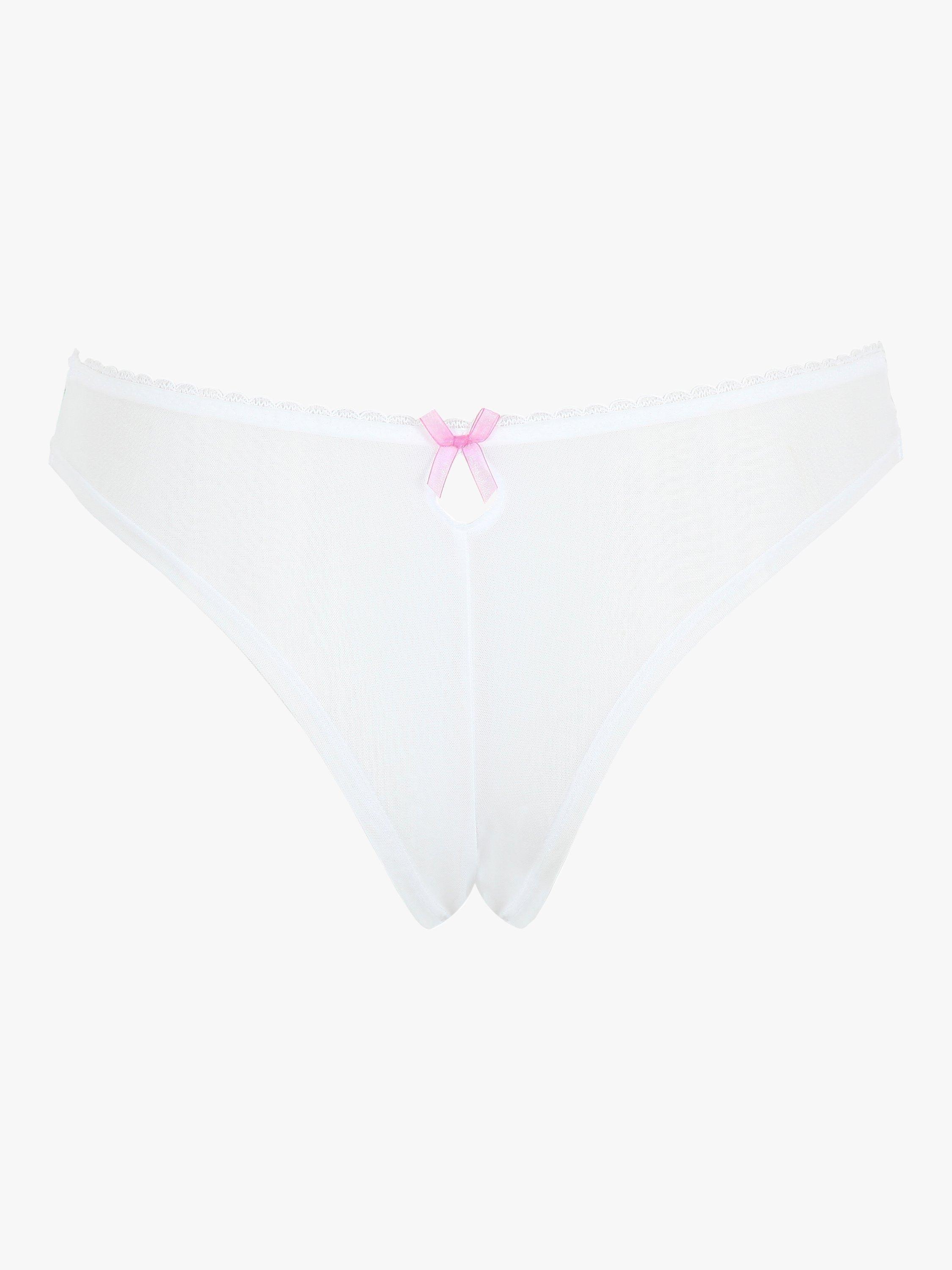 Product image 3 of 3, which shows Panache Meadow Brazilian Briefs, Ivory, 8