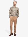 Simon Carter Acorn Long Sleeve Shirt, Beige/Multi