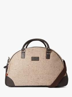 Simon Carter Folkestone Tweed Bag, Beige/Brown, Beige/Brown