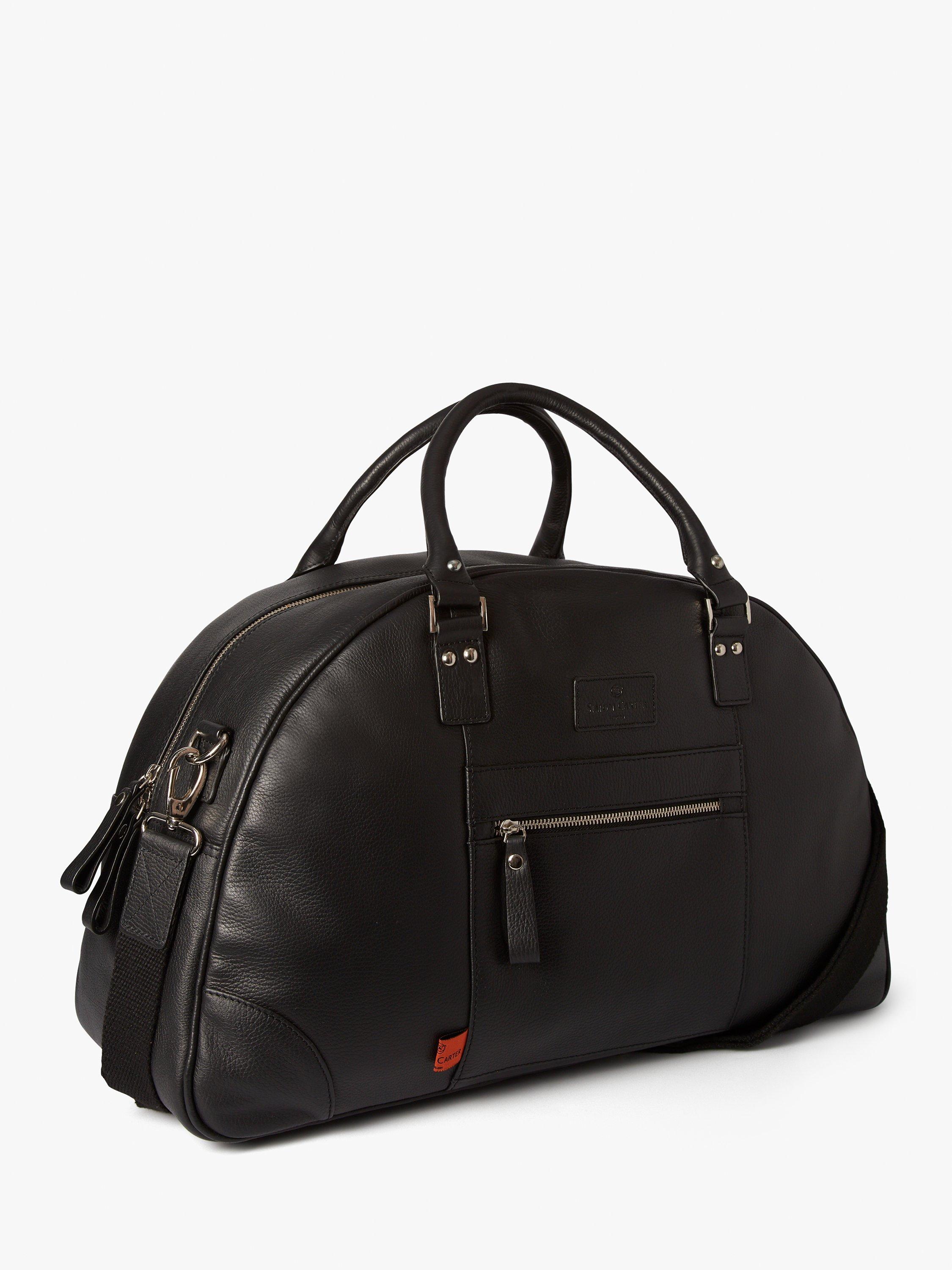 Product image 3 of 5, which shows Simon Carter Folkestone Leather Bag, Black
