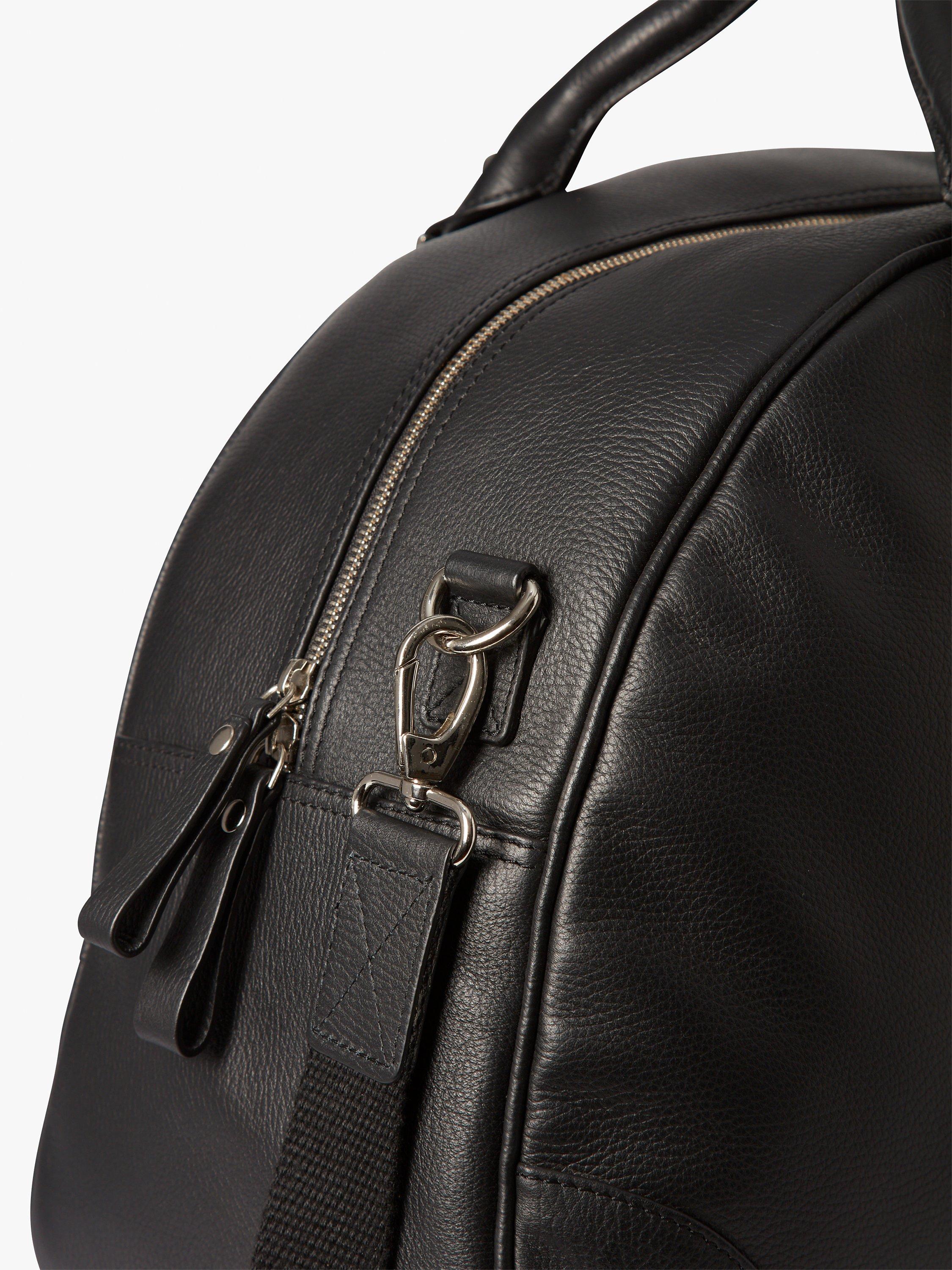 Product image 5 of 5, which shows Simon Carter Folkestone Leather Bag, Black