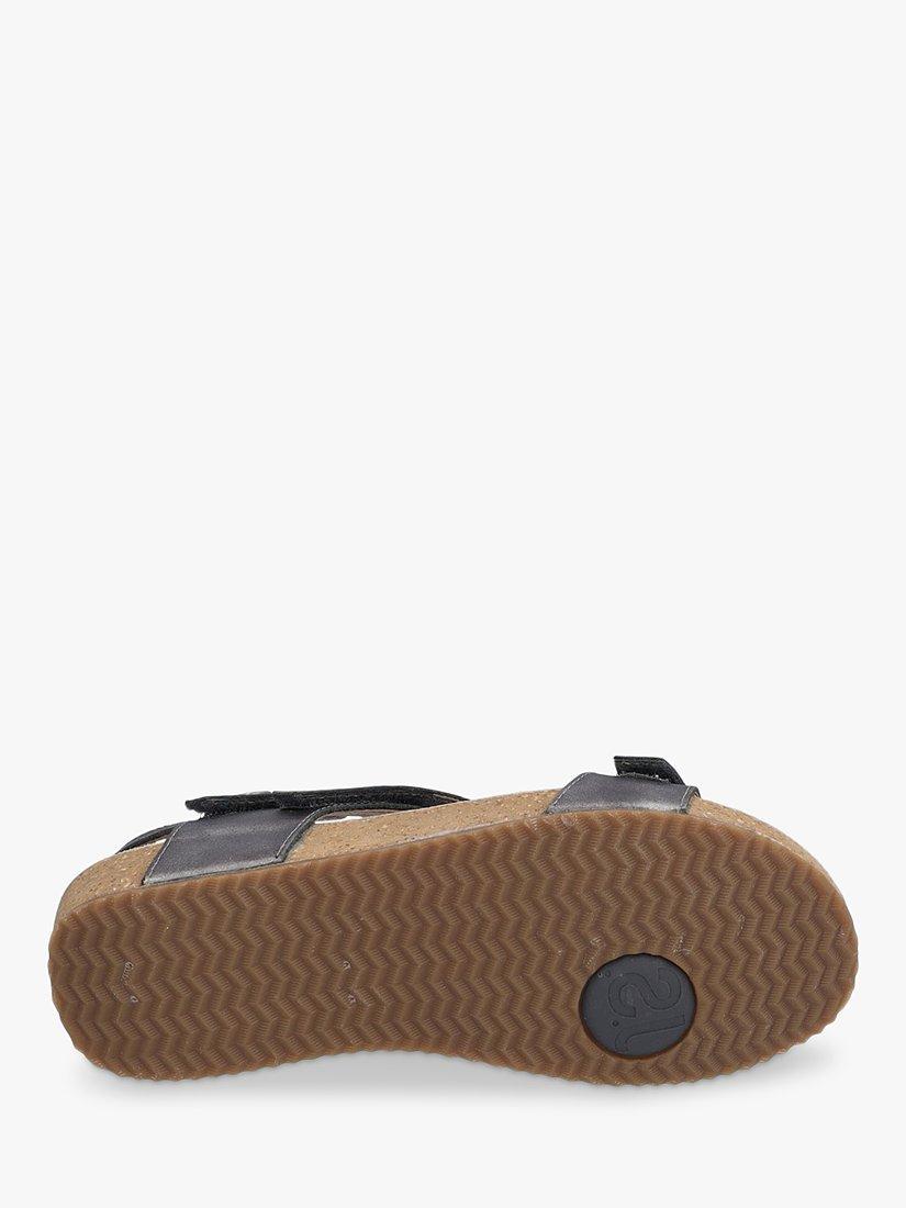 Product image 5 of 5, which shows Josef Seibel Tonga 25 Leather Triple Strap Sandals, Anthracite, 3