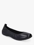 Josef Seibel Fenja 01 Leather Ballet Pumps, Black
