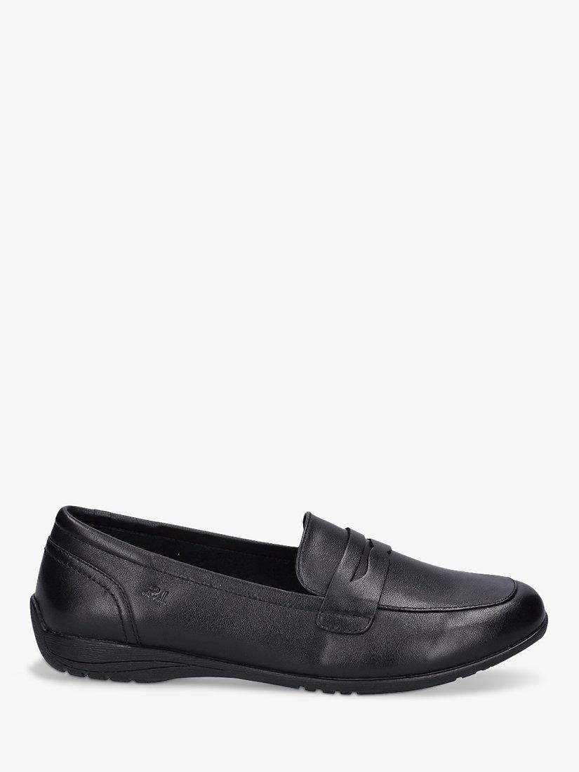 Josef Seibel Fenja 22 Leather Loafers, Black, 3