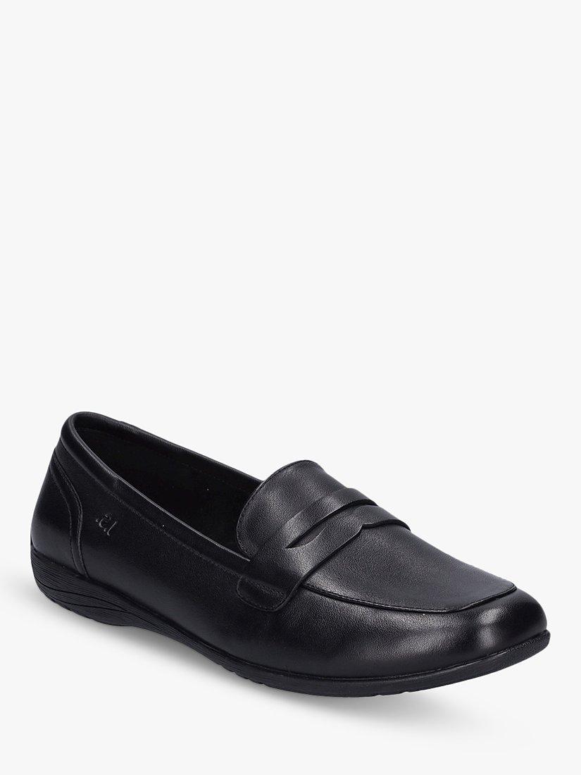 Josef Seibel Fenja 22 Leather Loafers, Black, 3
