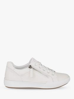 Josef Seibel Claire 03 Leather Zip Trainers - view 2, White