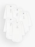 Petit Bateau Baby Rabbit Long Sleeve Bodysuits, Pack of 5, Multi