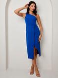 Chi Chi London One Shoulder Dress, Blue