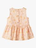 WHEAT Kids' Bea Floral Top, Peach
