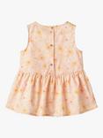 WHEAT Kids' Bea Floral Top, Peach