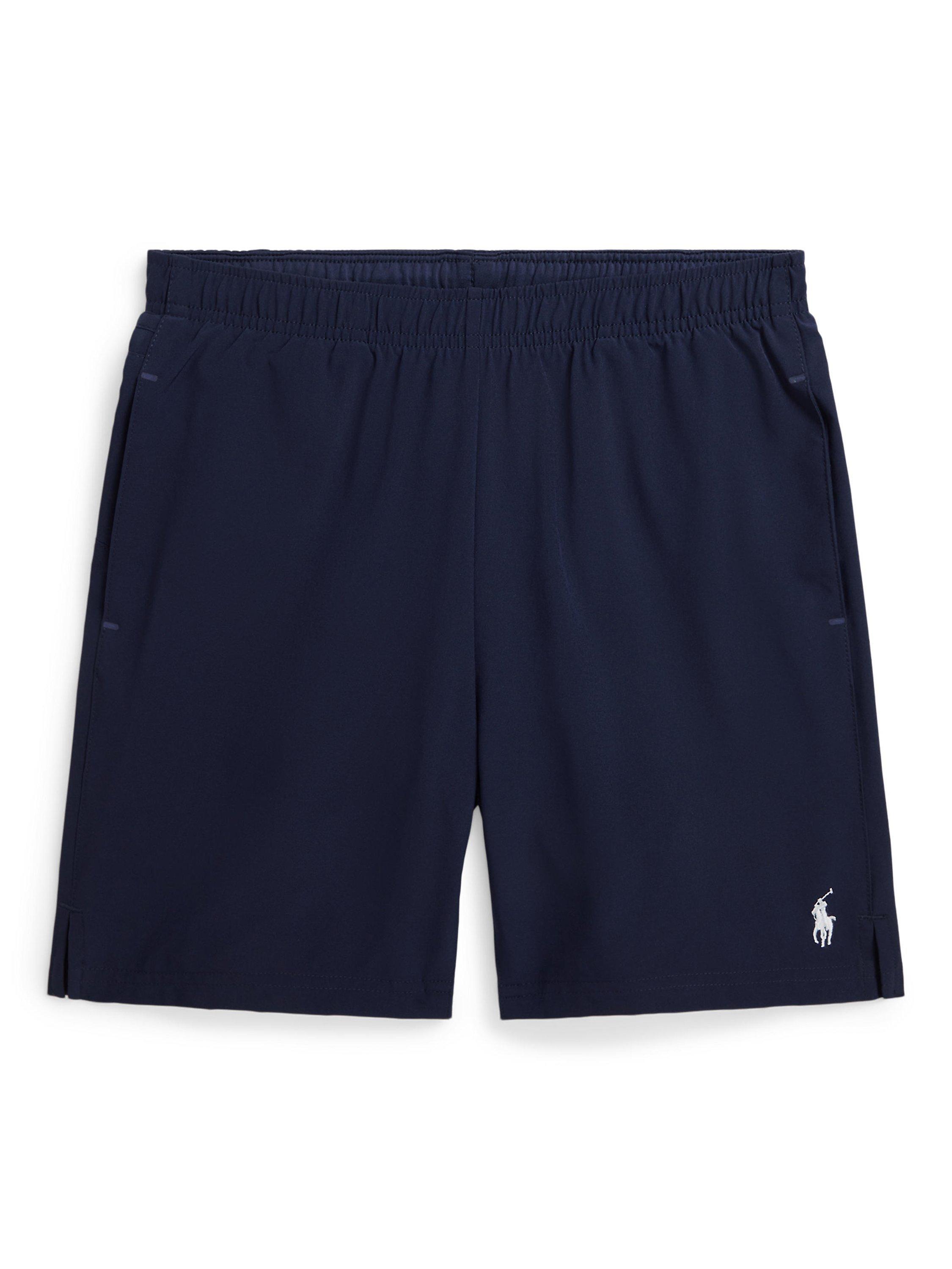 Product image 1 of 2, which shows Ralph Lauren Kids' Wimbledon Ball Kid Shorts, Navy, M