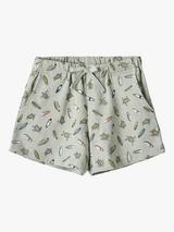 Wheat Kids' Kalle Organic Cotton Turtle Surf Print Shorts, Multi