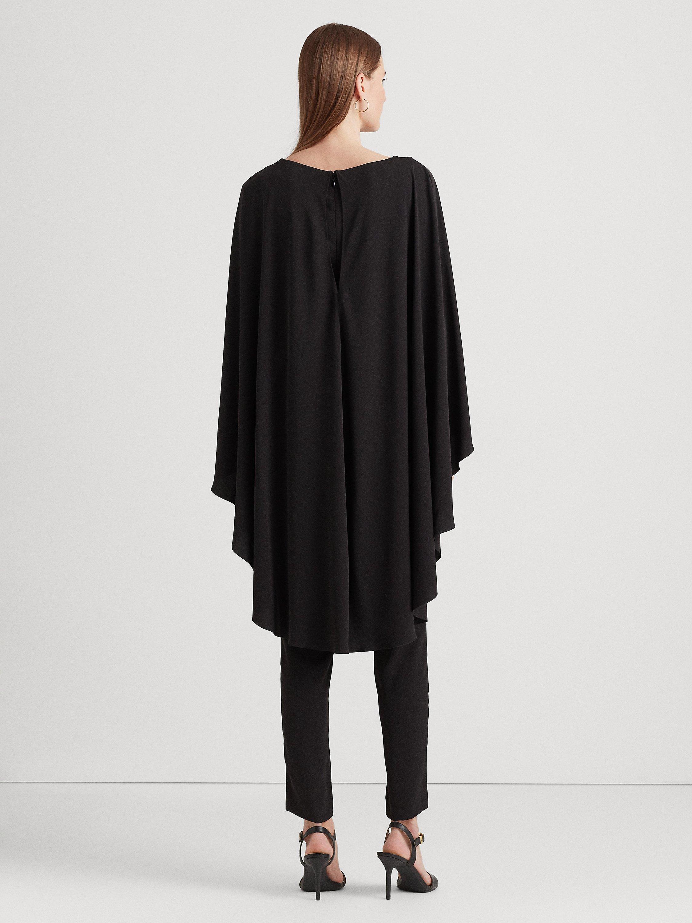 Lauren Ralph Lauren Okliony Cape Jumpsuit Black