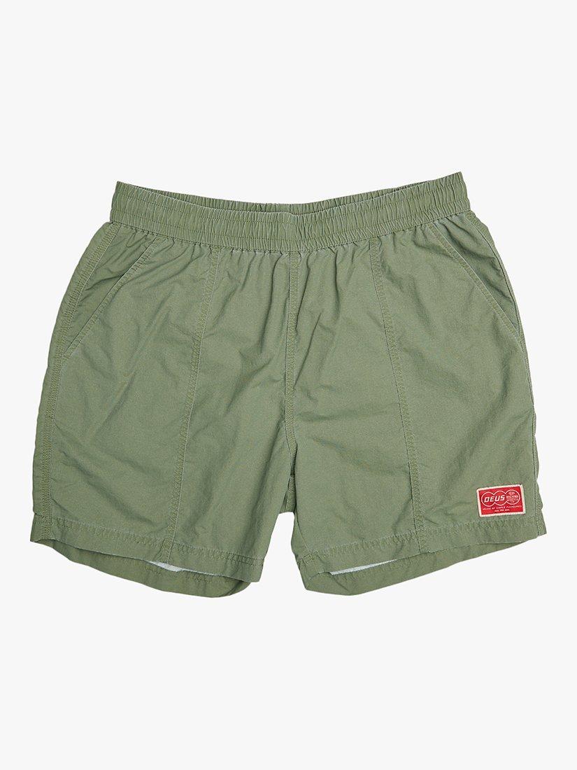 Deus ex Machina Glide Elasticated Waist Boardshort Swim Shorts, Clover