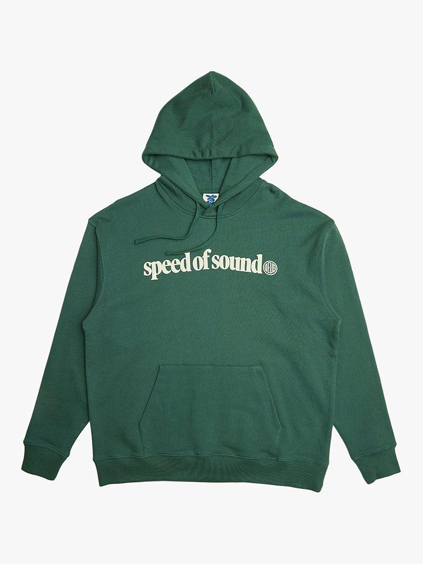 Deus ex Machina Velocity Oversized Hoodie, Work Green