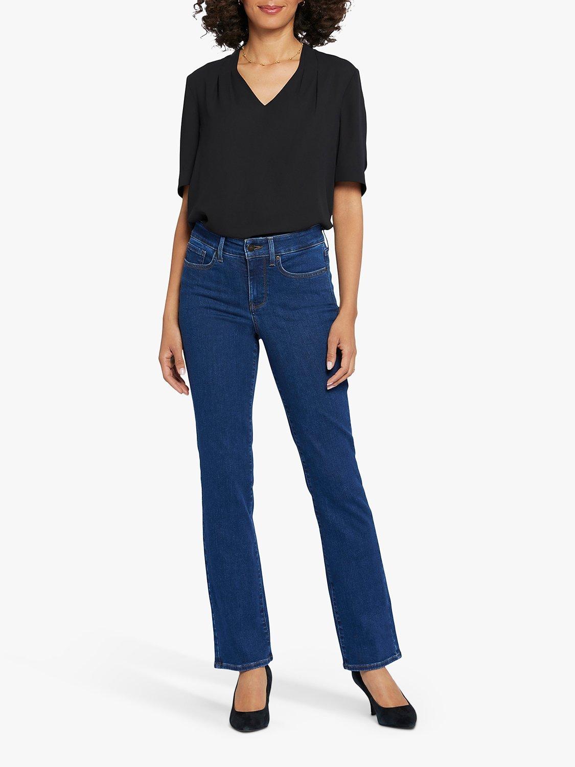 Product image 1 of 6, which shows NYDJ Ellison High Rise Straight Jeans, Quinn, 8