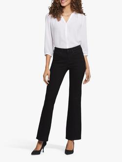 NYDJ Blake High Rise Slim Flared Jeans, Black