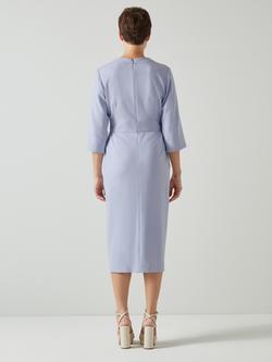L.K.Bennett Sky Shift Midi Dress, Light Blue - view 2, Blu-light Blue