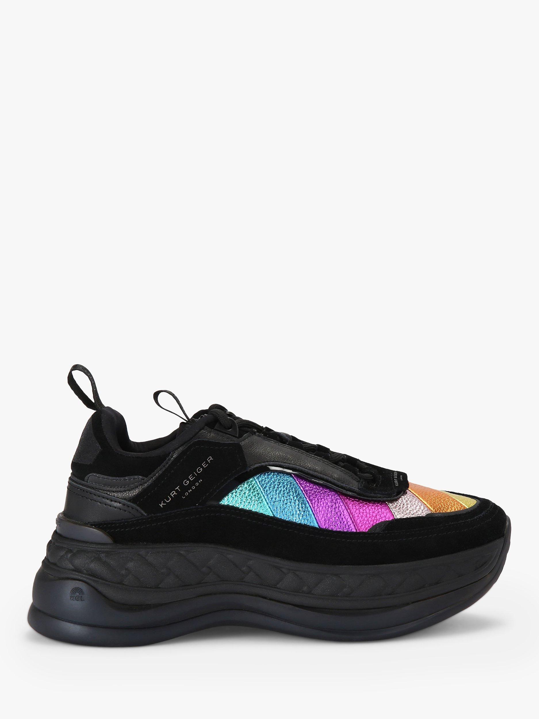 Kurt Geiger London Kensington Platform Trainers, Black