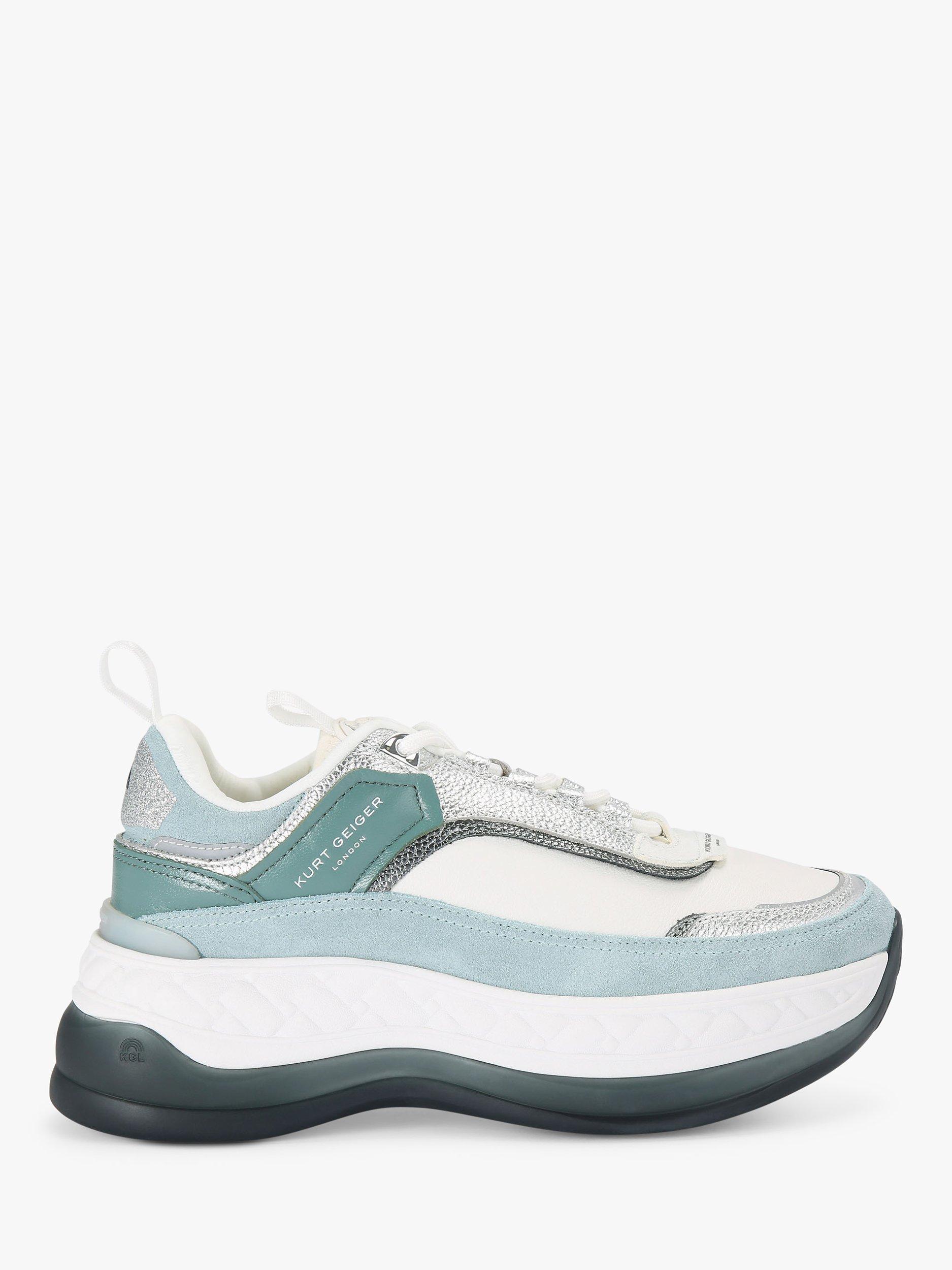 Kurt Geiger London Kensington Platform Trainers, Blue