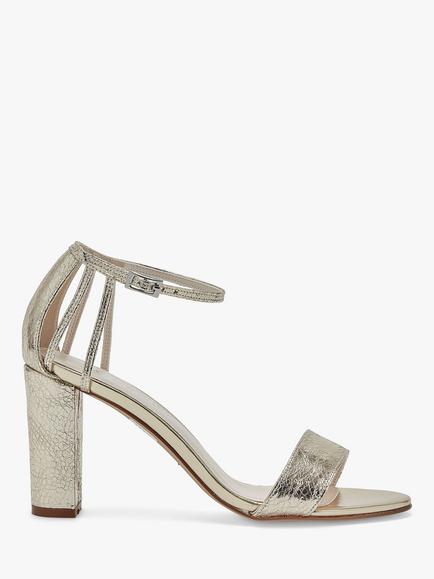 Rainbow Club Talia Crackled Metallic Sandals, Gold, Crackled Gold