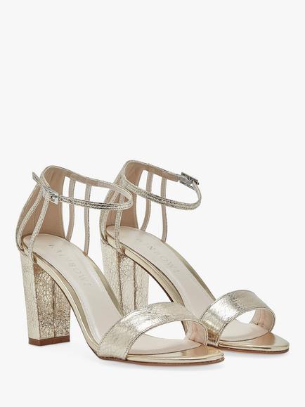 Rainbow Club Talia Crackled Metallic Sandals, Gold - view 2, Crackled Gold