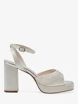 Rainbow Club Harper Satin Pointed Court Shoes Ivory