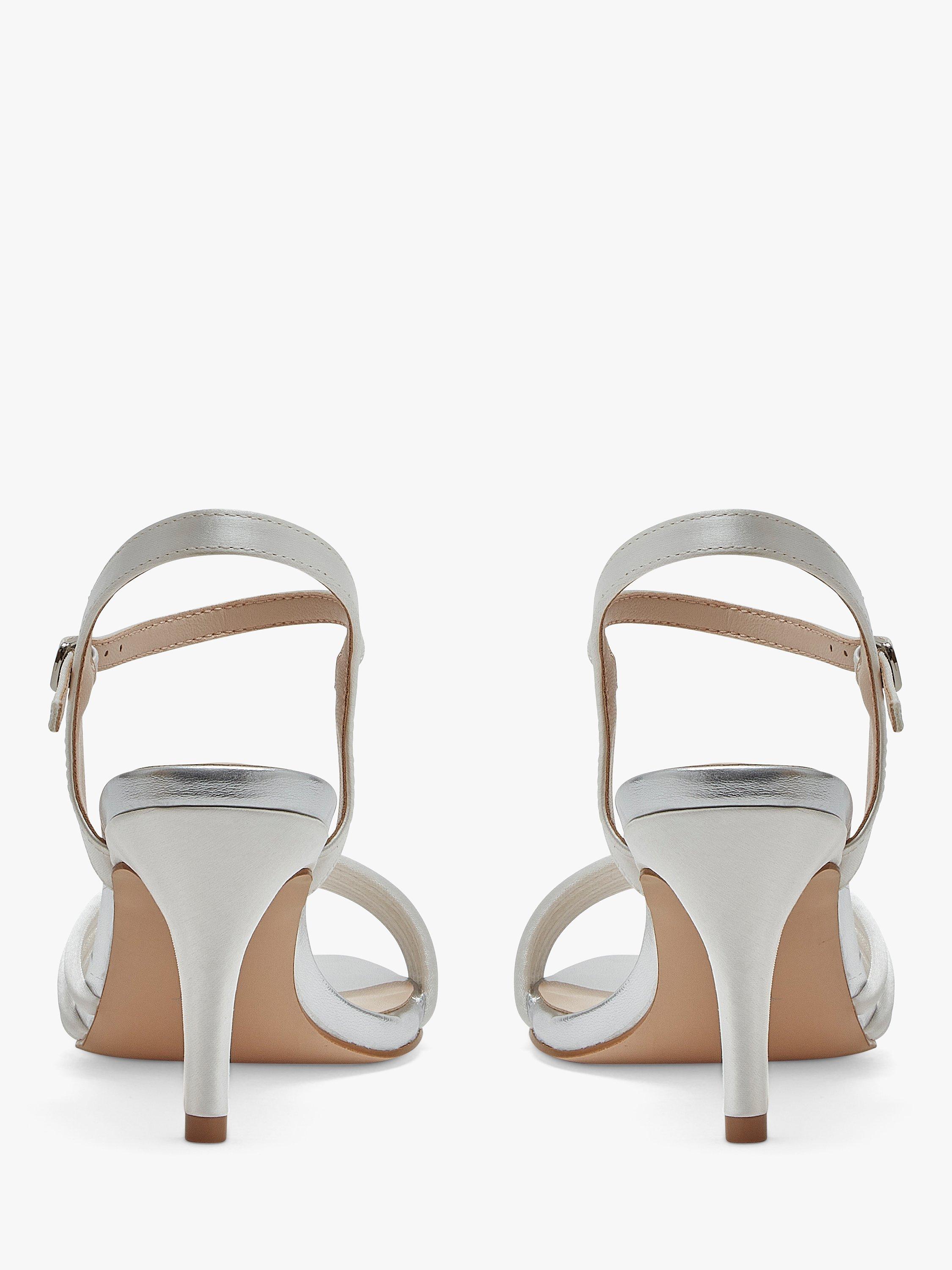 Rainbow Club Dakota Strappy Wedding Sandals, Ivory Satin, 6