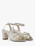 Rainbow Club Thea Wide Fit Wedding Knotted Sandals, Ivory Satin