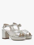 Rainbow Club Zuri Platform Wedding Sandals, Ivory Satin