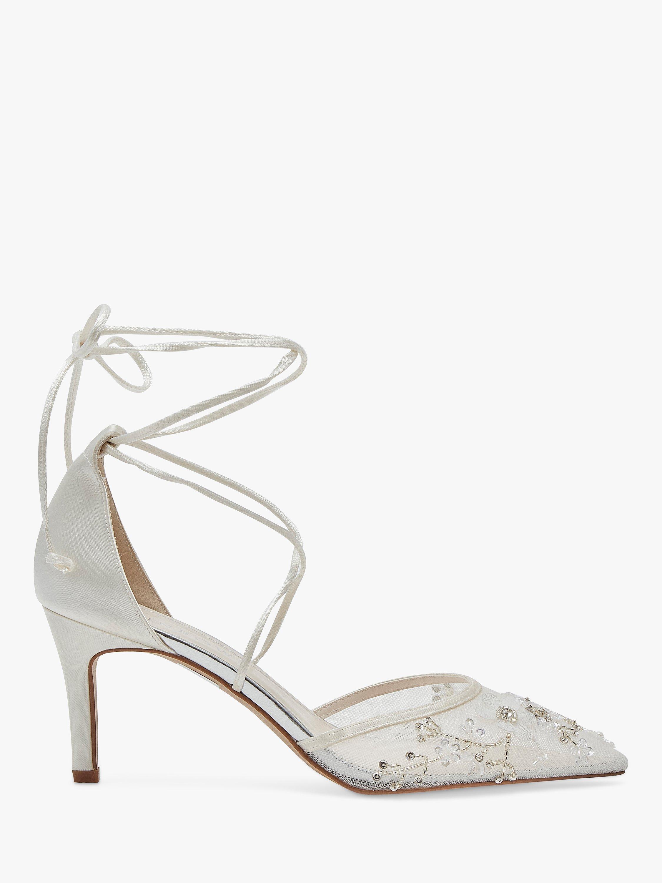 Rainbow Club Mirabella Satin Tulle Bridal Shoes Ivory Satin