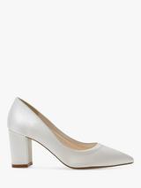 Rainbow Club Faith Fit Wide Court Shoes Ivory Satin