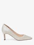 Rainbow Club Morgan II Wedding Court Shoes, Ivory Satin