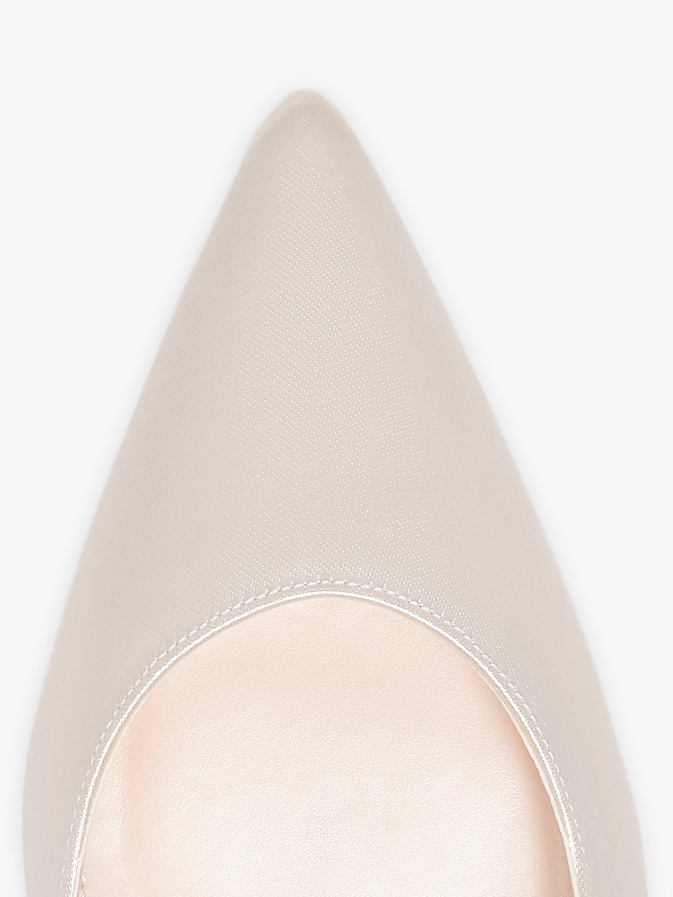 Product image 4 of 4, which shows Rainbow Club Morgan II Wedding Court Shoes, Ivory Satin, 3