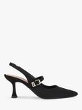 KG Kurt Geiger Alina Fabric Slingback Court Shoes, Black