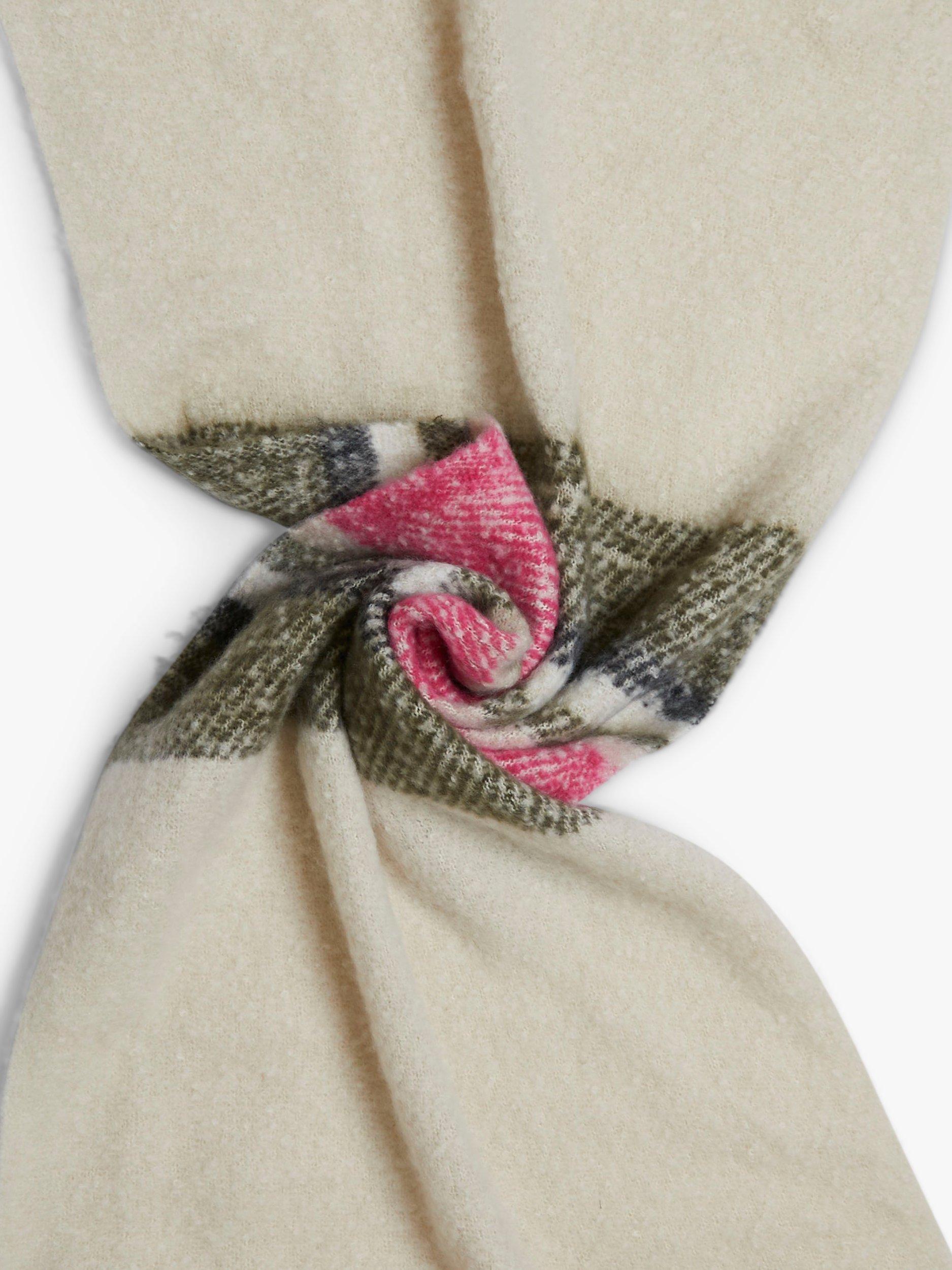 Product image 2 of 3, which shows James Lakeland Stripe Blanket Scarf, Pink, One Size