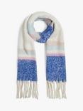James Lakeland Stripe Blanket Scarf, Blue/Multi