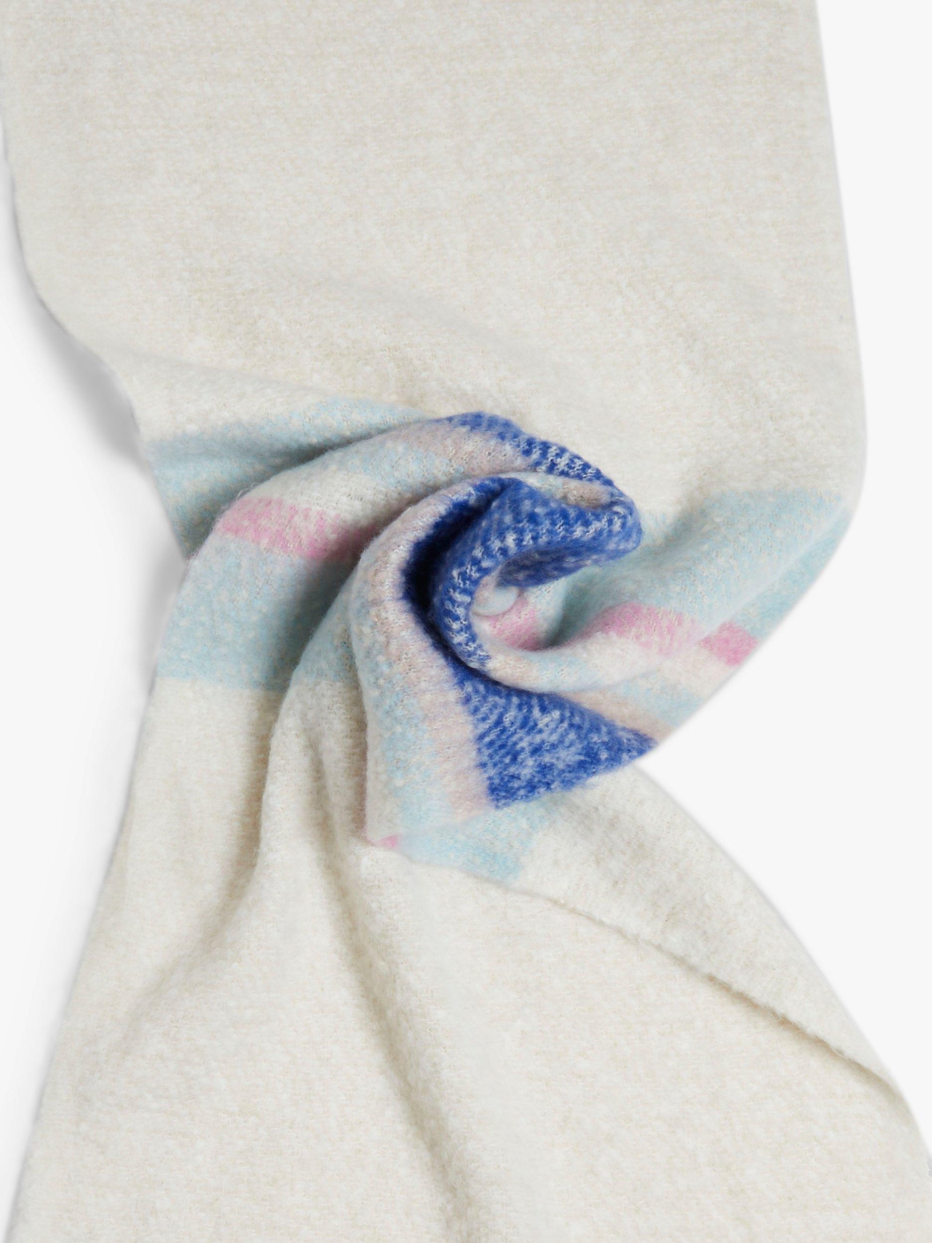 Product image 2 of 3, which shows James Lakeland Stripe Blanket Scarf, Blue/Multi, One Size