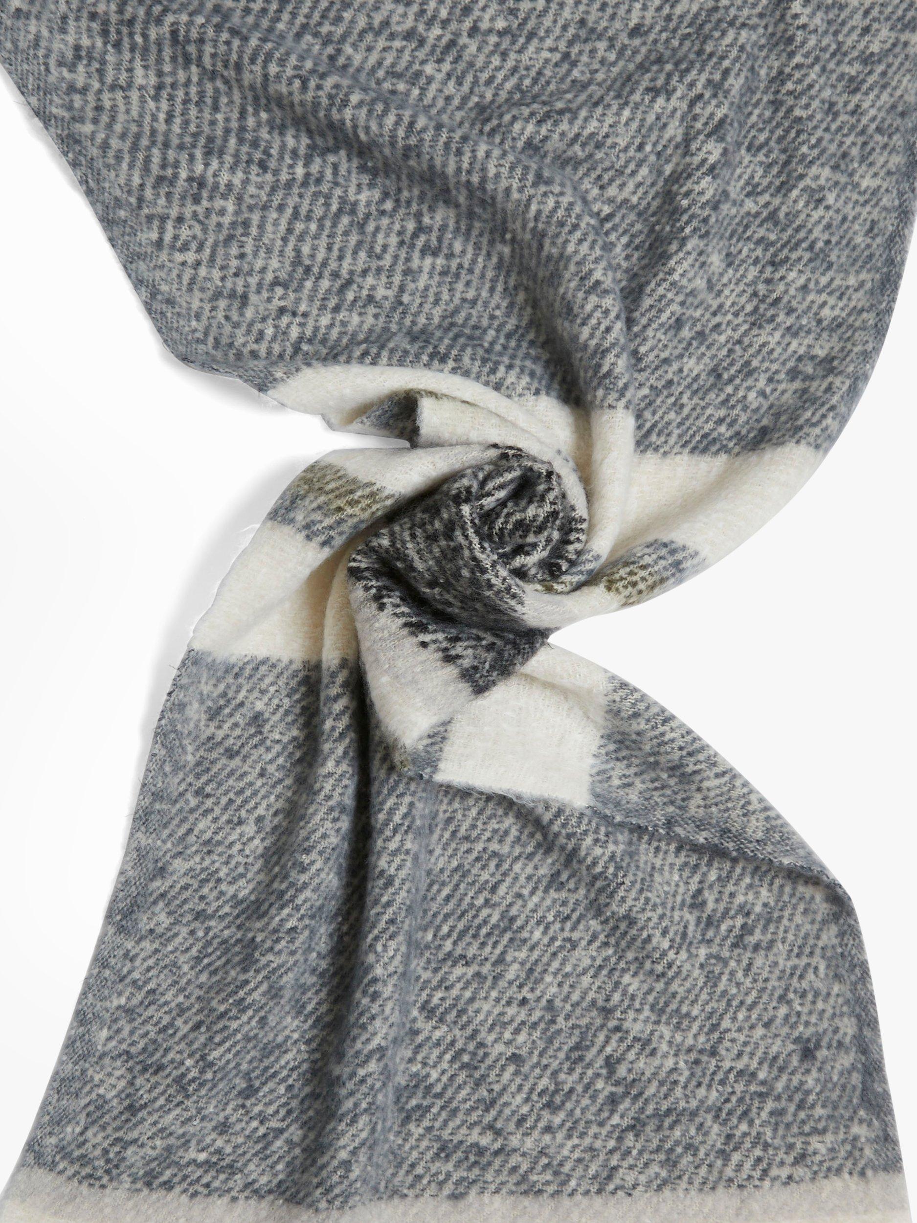 Product image 2 of 3, which shows James Lakeland Stripe Blanket Scarf, Black, One Size