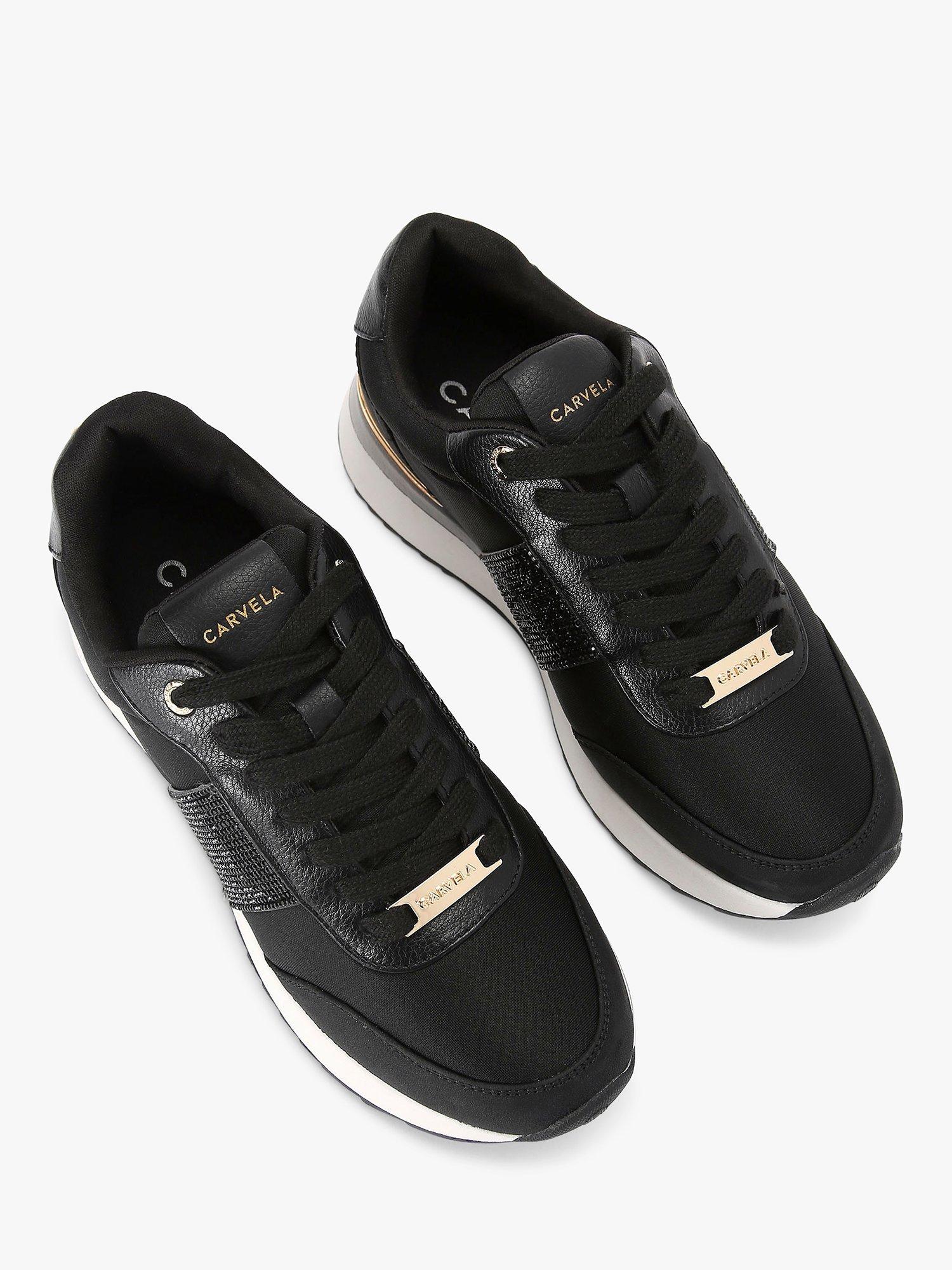 Product image 2 of 4, which shows Carvela Fleet Trainers, Black, 3