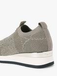 Carvela Janeiro 2 Knitted Embellished Slip On Trainers, Bronze