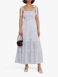 o.p.t Elara Floral Maxi Dress, Blue, Blue