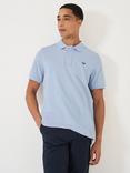 Crew Clothing Classic Pique Cotton Polo Shirt, Cornflower Blue